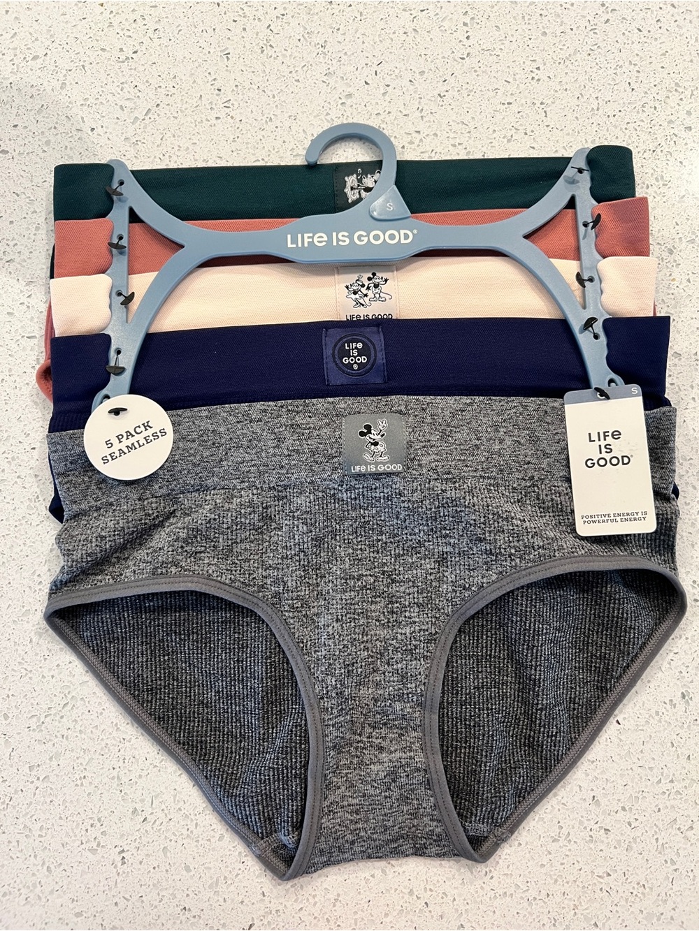 Life Is Good disney' 5-Pack Seamless Briefs - Multi Color S